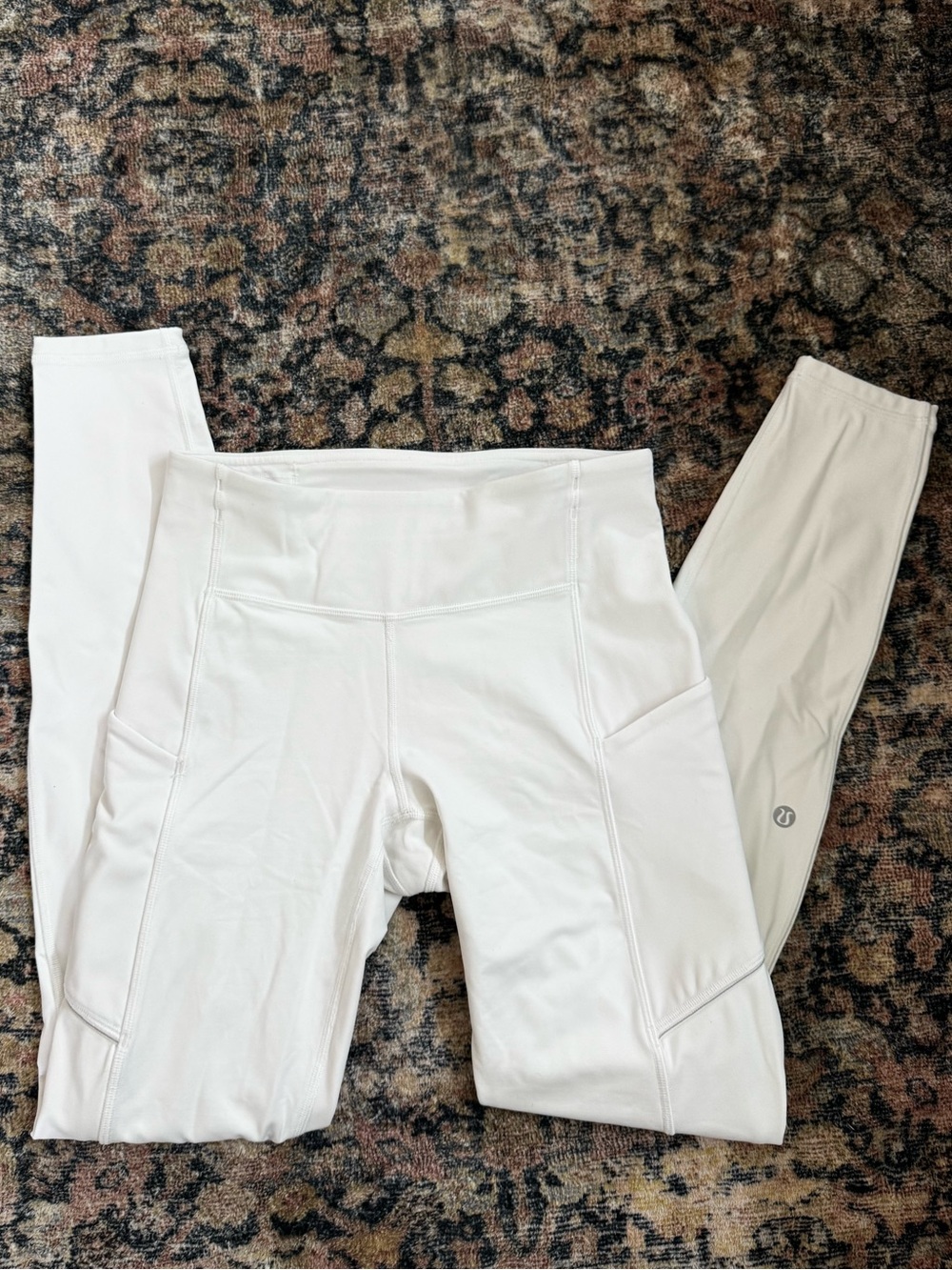 lululemon athletica White Leggings with Side Pockets